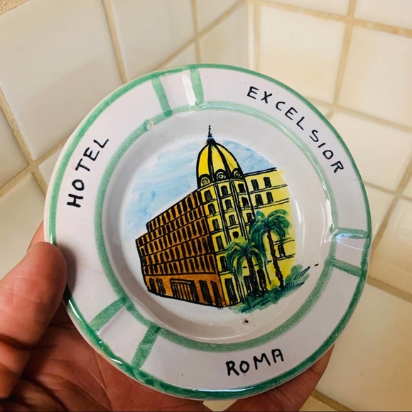 VINTAGE HOTEL EXCELSIOR ROMA ASHTRAY ITALY - Picture 5 of 5